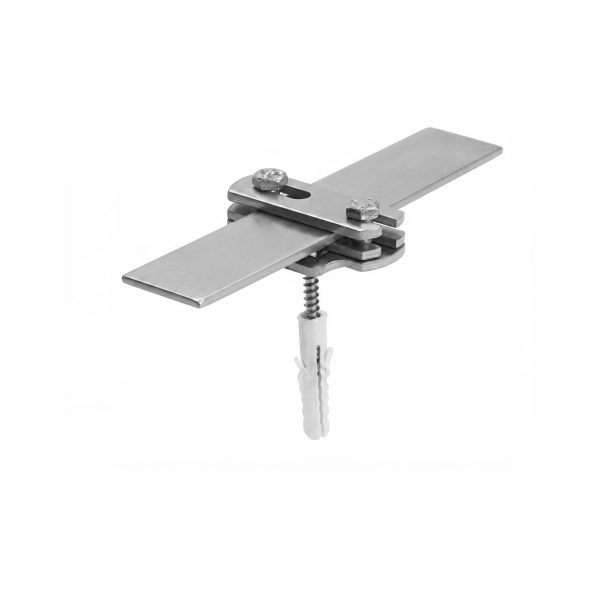 Bandhalter mit Langloch im Unterteil, flach 30