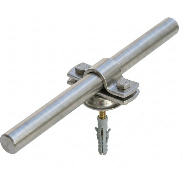 Stangenhalter mit Abdeckscheibe Metall