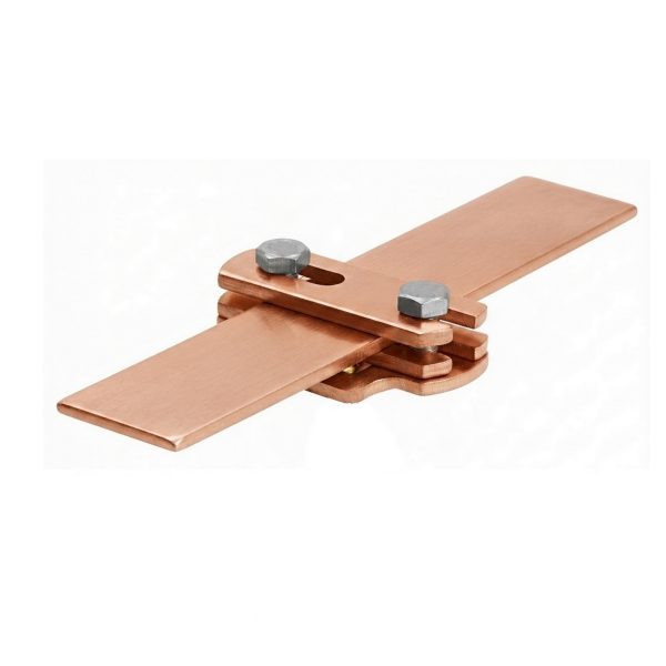 Bandhalter mit Langloch im Unterteil, flach 40