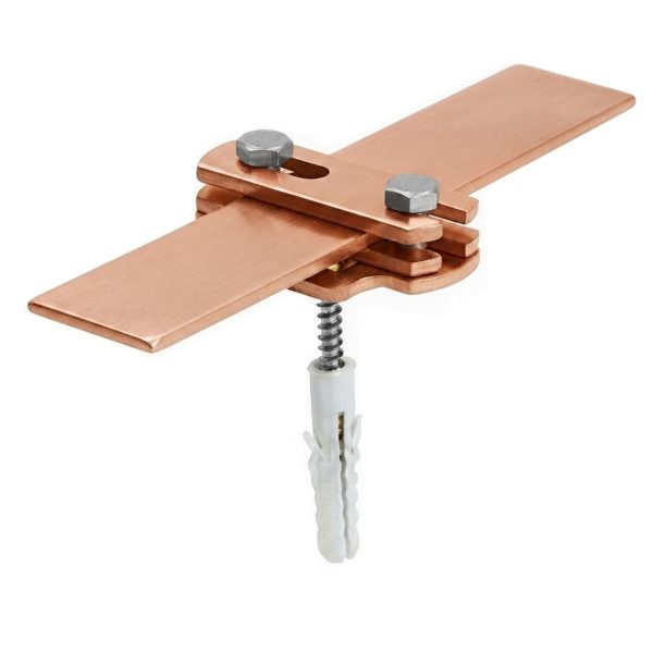 Bandhalter mit Langloch im Unterteil, flach 40