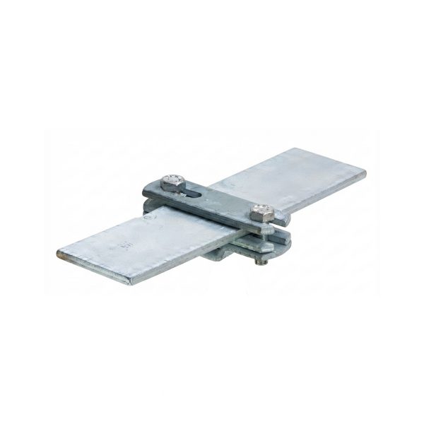Bandhalter mit Langloch im Unterteil, flach 40