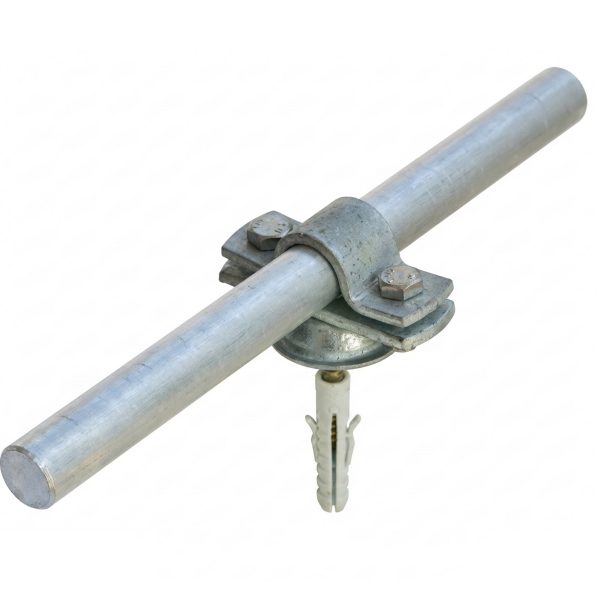 Stangenhalter mit Abdeckscheibe Metall