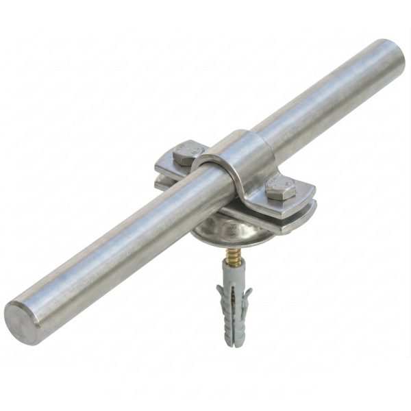 Stangenhalter mit Abdeckscheibe Metall